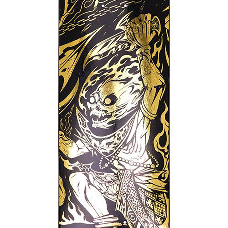 Preduce x Montemith Tao Kitpullap Medium Concave Skateboard Deck Gold Foil 8.25 Preduce x Montemith Tao Kitpullap Medium Concave Skateboard Deck Gold Foil 8.25