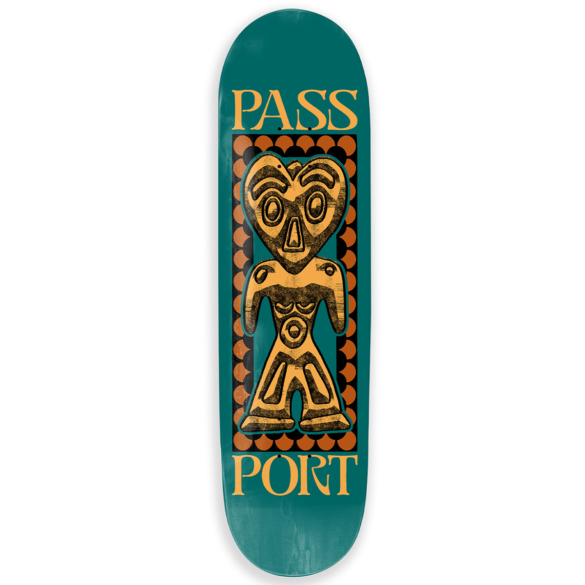Pass Port Heart Head Dogu Series Skateboard Deck 8.5