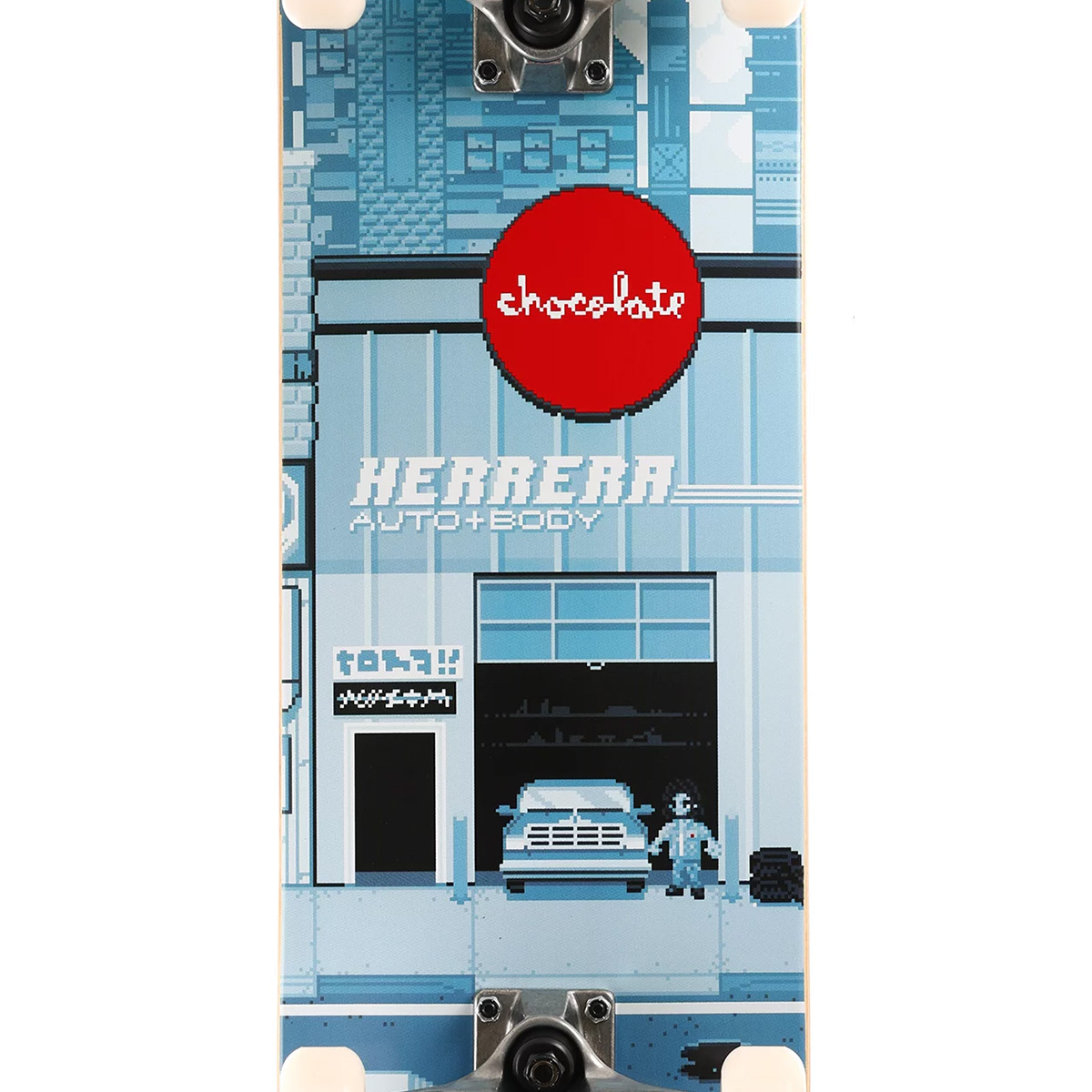Chocolate Herrera Pixel City Complete Skateboard 7.5