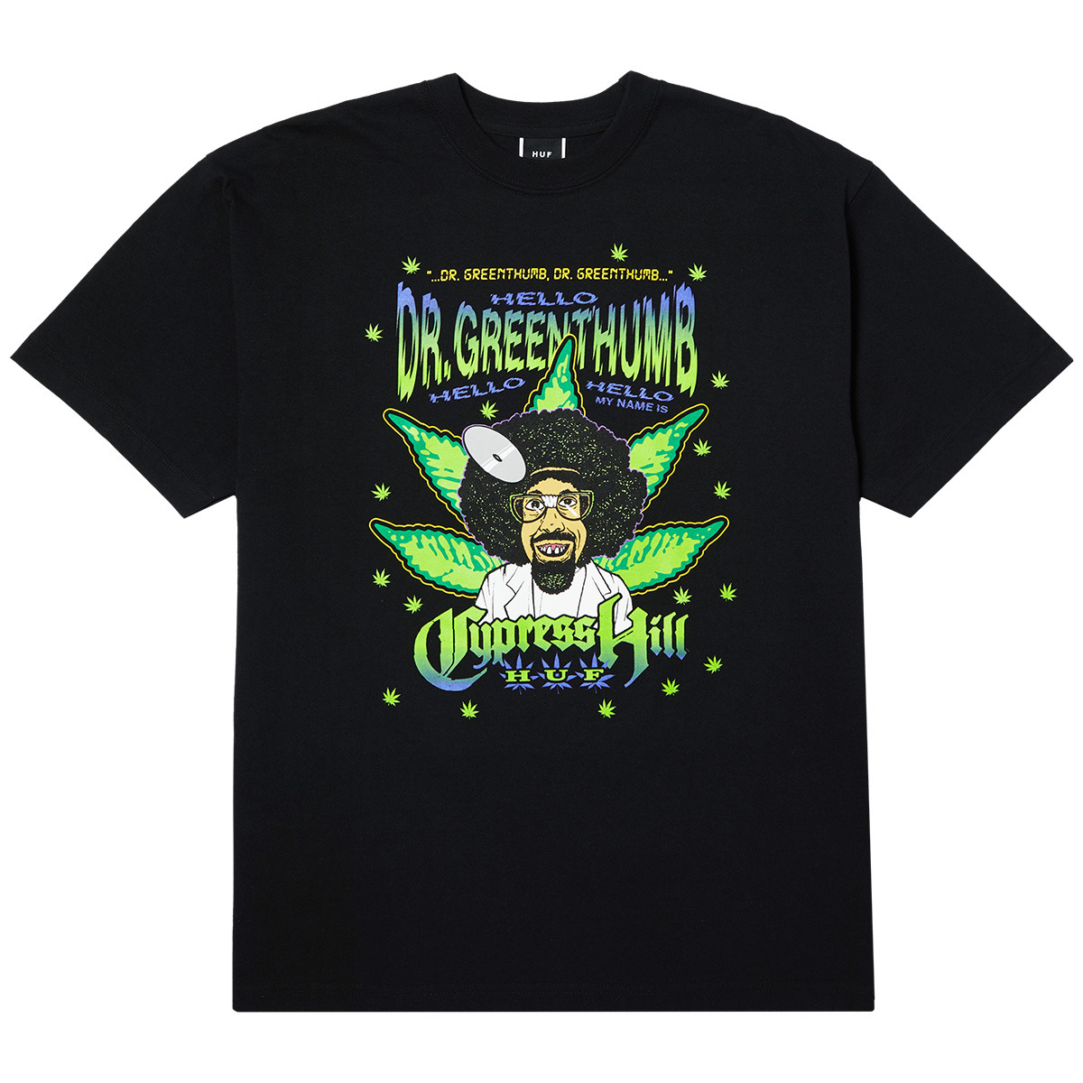 HUF X Cypress Hill Dr Greenthumb T-Shirt Black HUF X Cypress Hill Dr Greenthumb T-Shirt Black