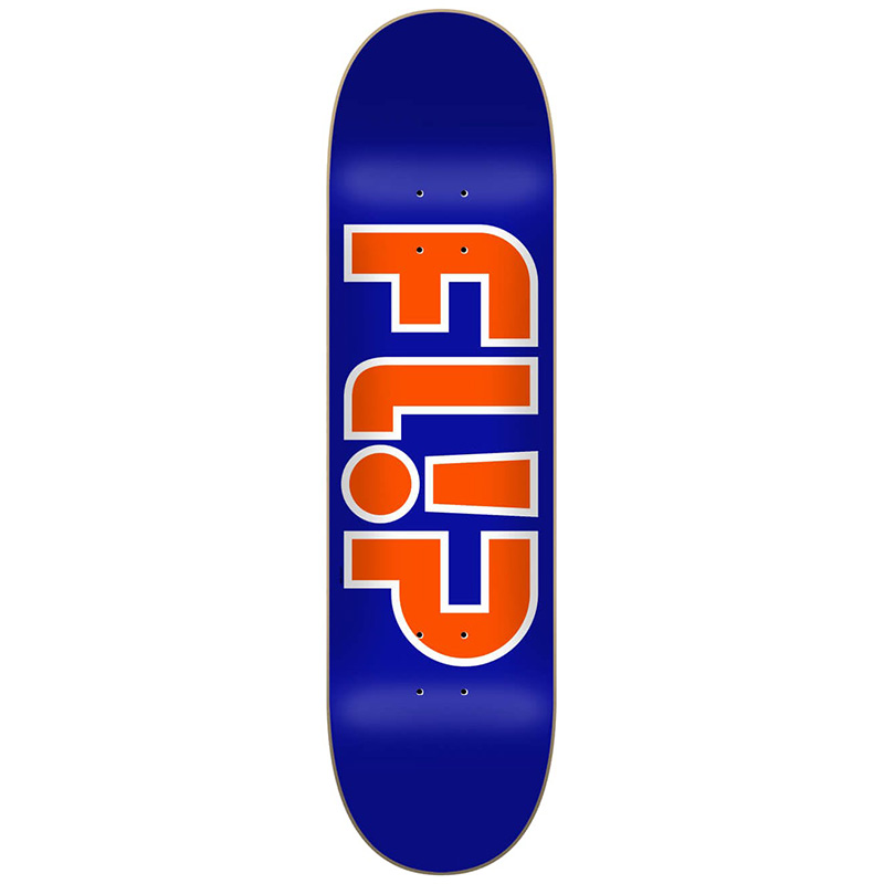 Flip Team Outlined Skateboard Deck Blue 8.25 Flip Team Outlined Skateboard Deck Blue 8.25