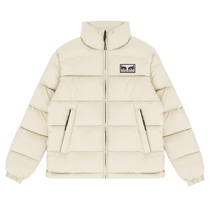 Obey X Napapijri Don't Just Watch It Burn Puffer Jacket Cream Obey X Napapijri Don't Just Watch It Burn Puffer Jacket Cream