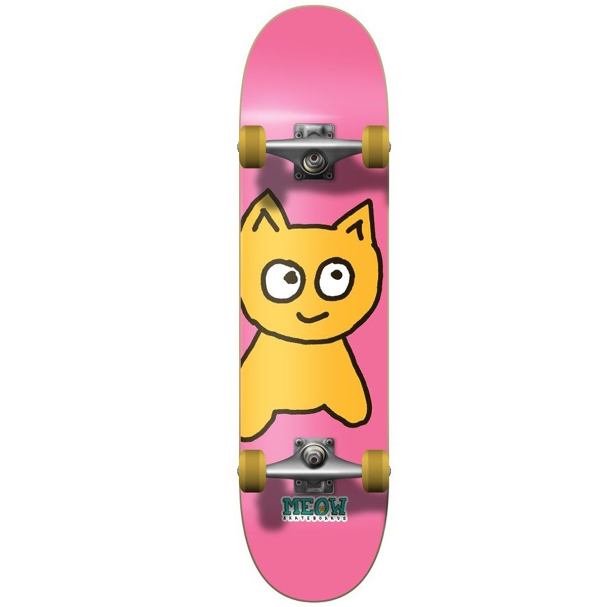 Meow Big Cat Complete Skateboard Pink 7.75 Meow Big Cat Complete Skateboard Pink 7.75