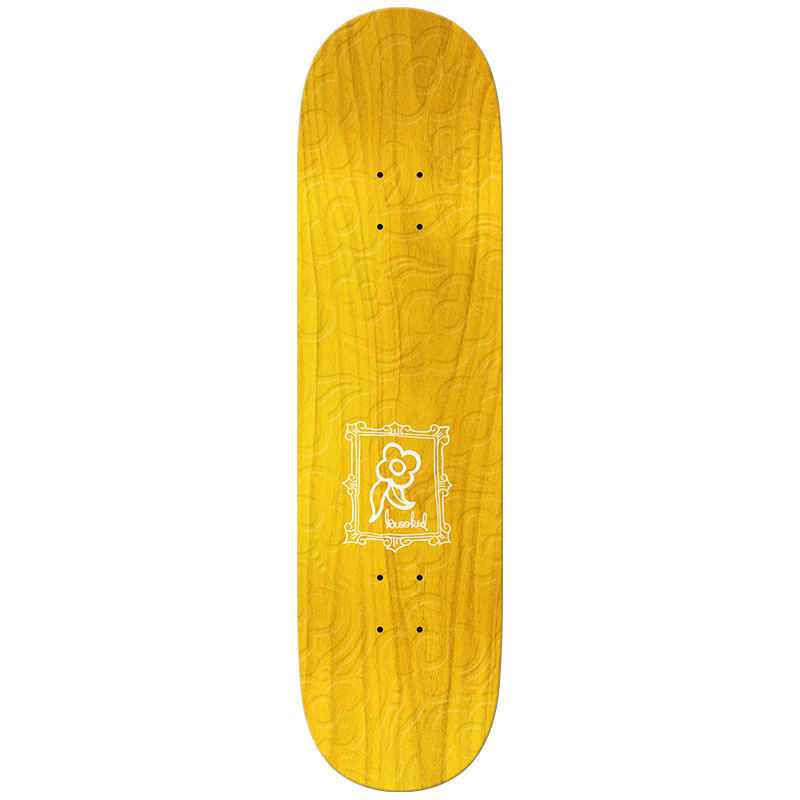 Krooked Flowers Emboss Skateboard Deck 8.25 Krooked Flowers Emboss Skateboard Deck 8.25