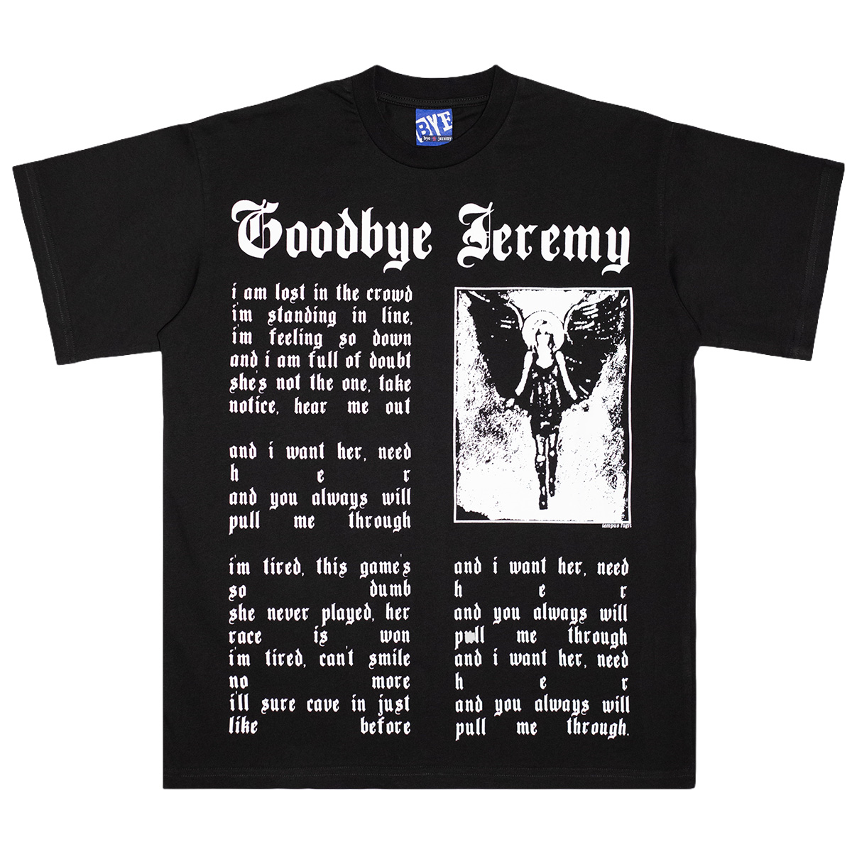 Bye Jeremy Angela T-Shirt Black