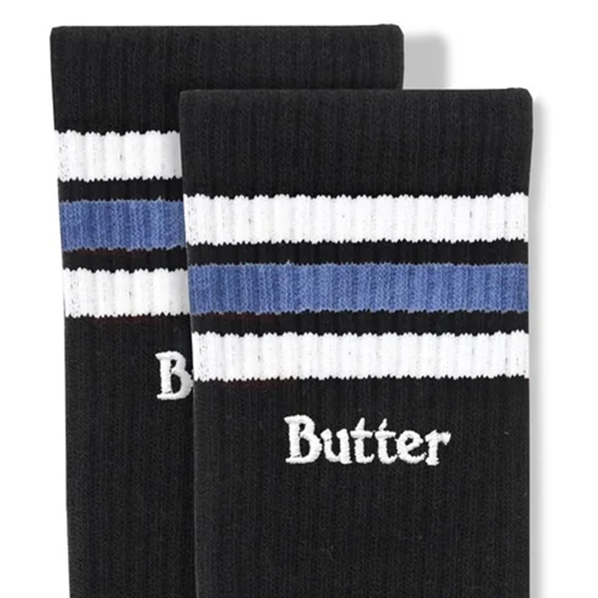 Butter Goods Stripe Socks Black Butter Goods Stripe Socks Black