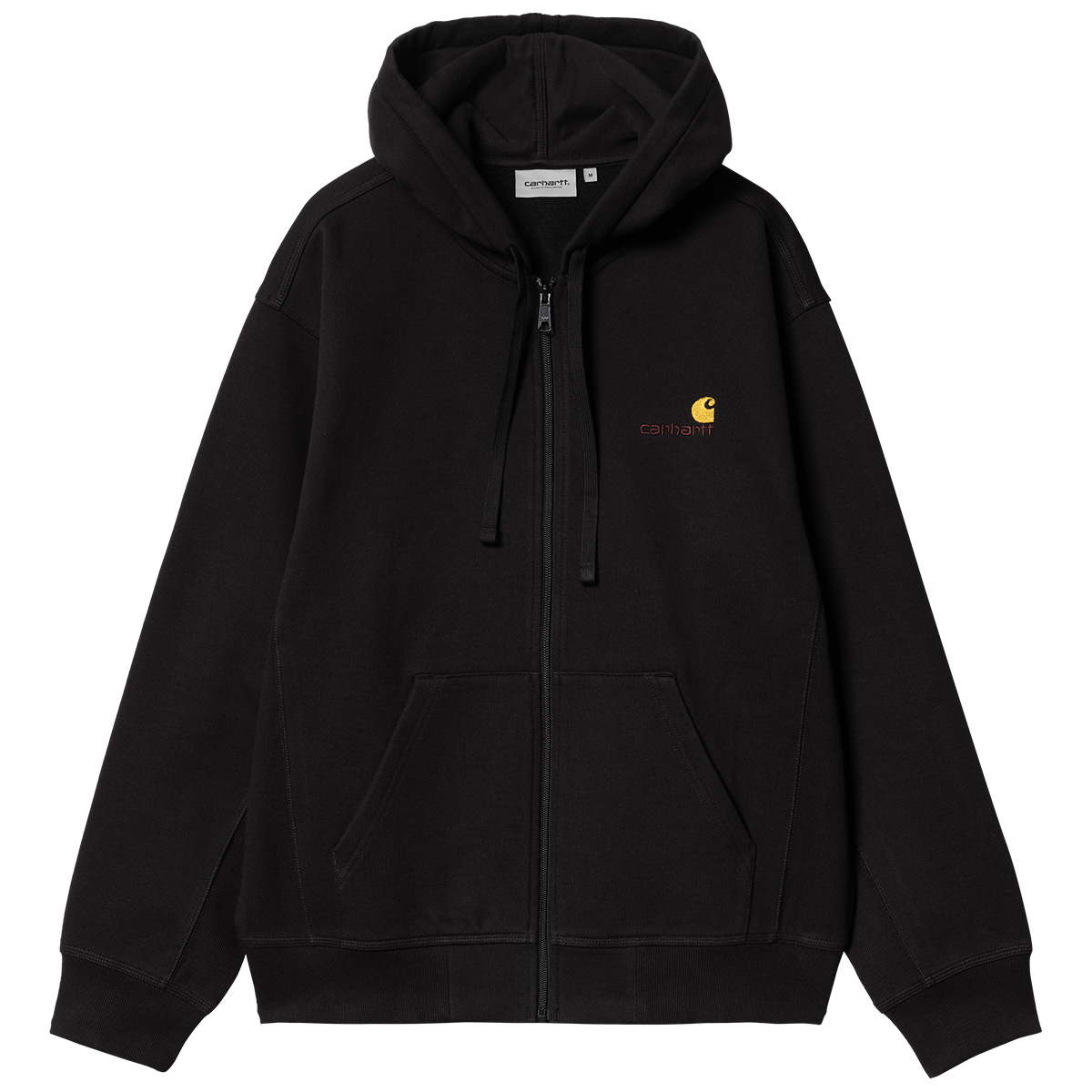 Carhartt WIP Hooded American Script Jacket Black Carhartt WIP Hooded American Script Jacket Black