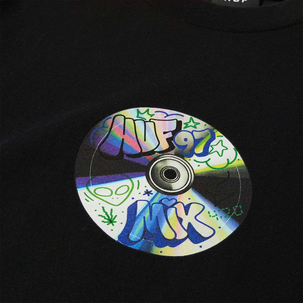 HUF Playlist T-Shirt Black HUF Playlist T-Shirt Black