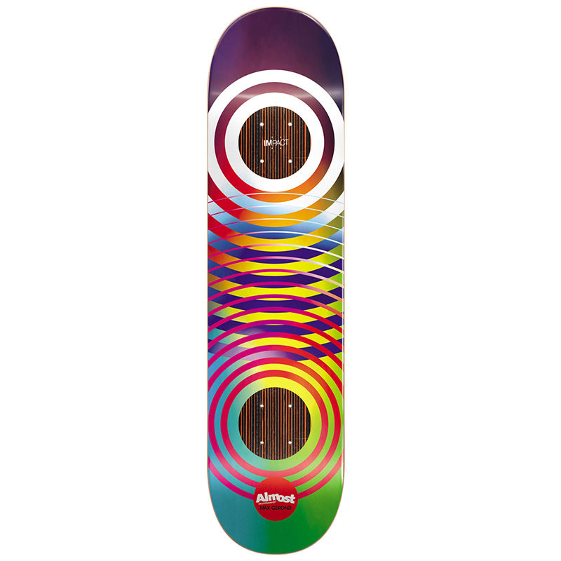 Almost Max Gradient Rings Impact Skateboard Deck 8.0