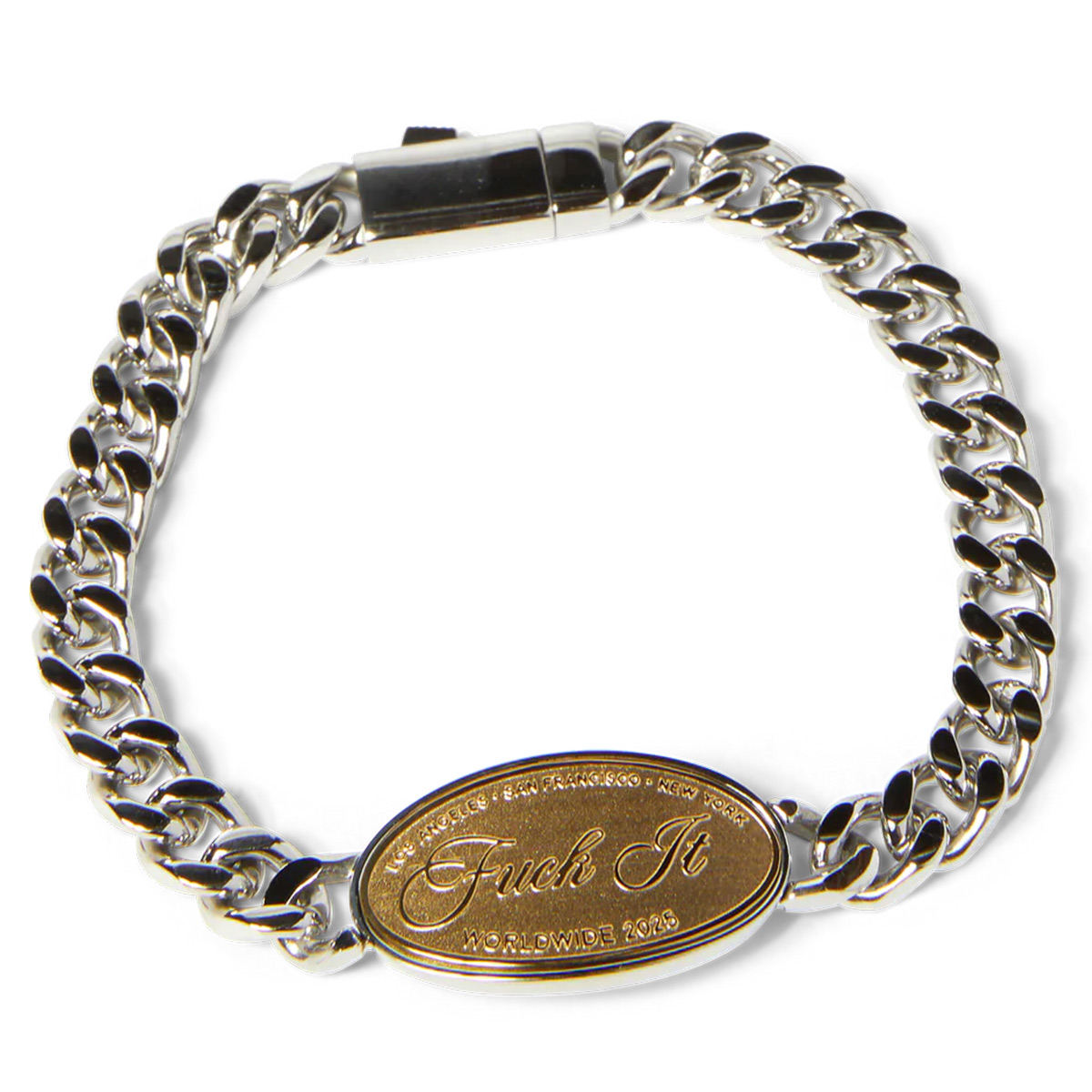 HUF Fuck It Braclet Silver