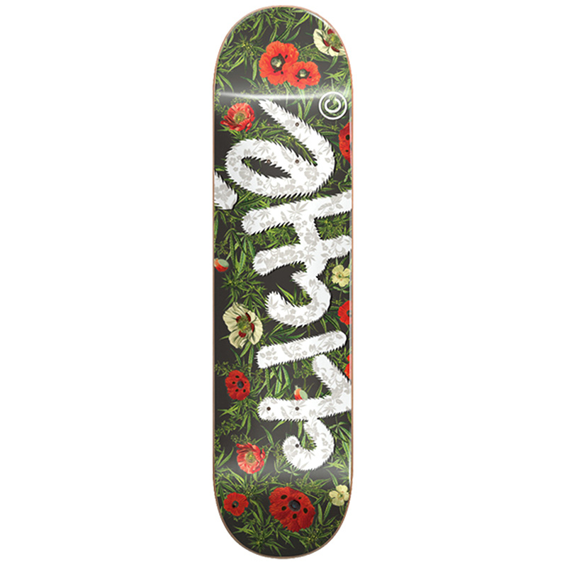 Clich��� Botanical RHM Skateboard Deck Charcoal 8.0