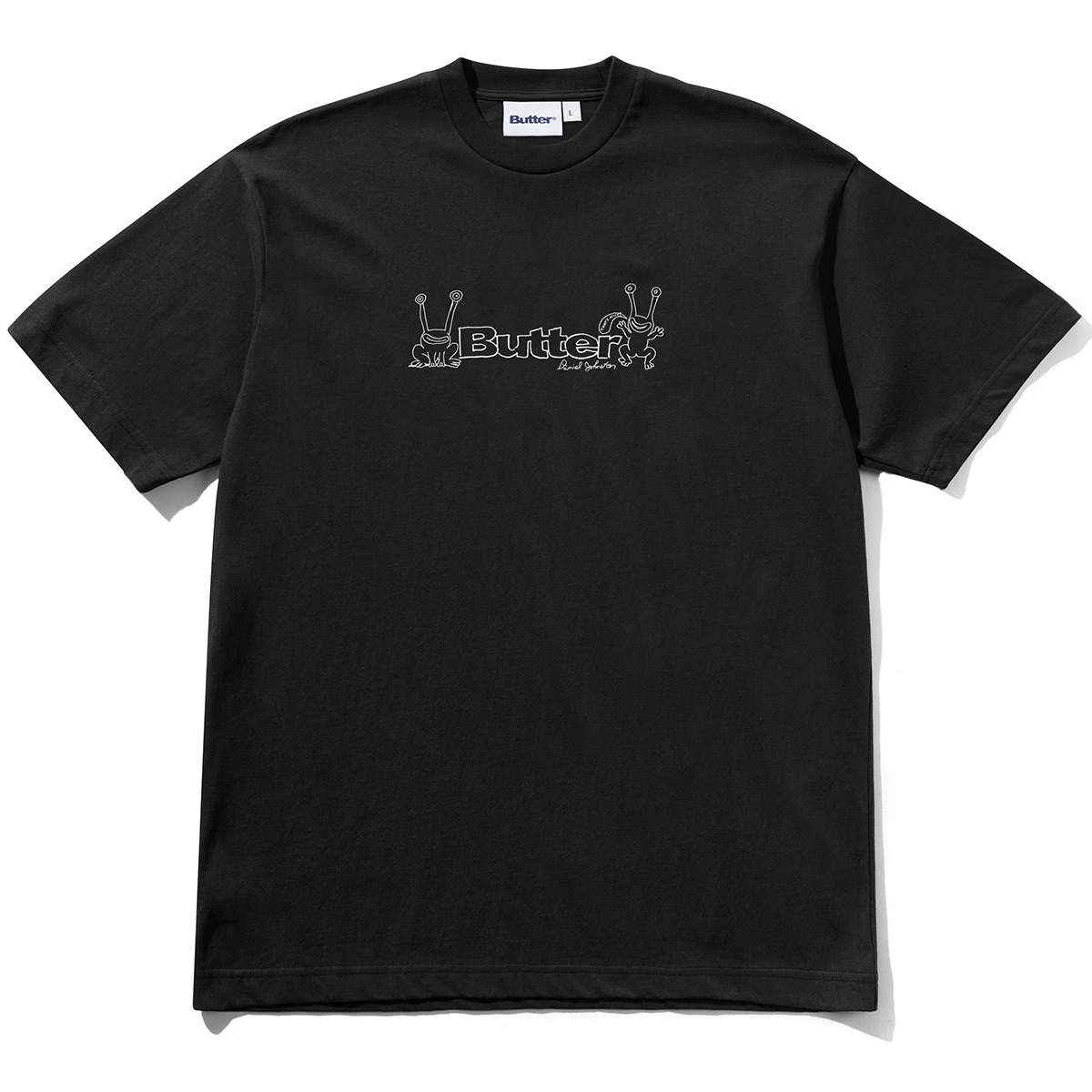 Butter Goods x Daniel Johnston Frog Logo T-shirt Black
