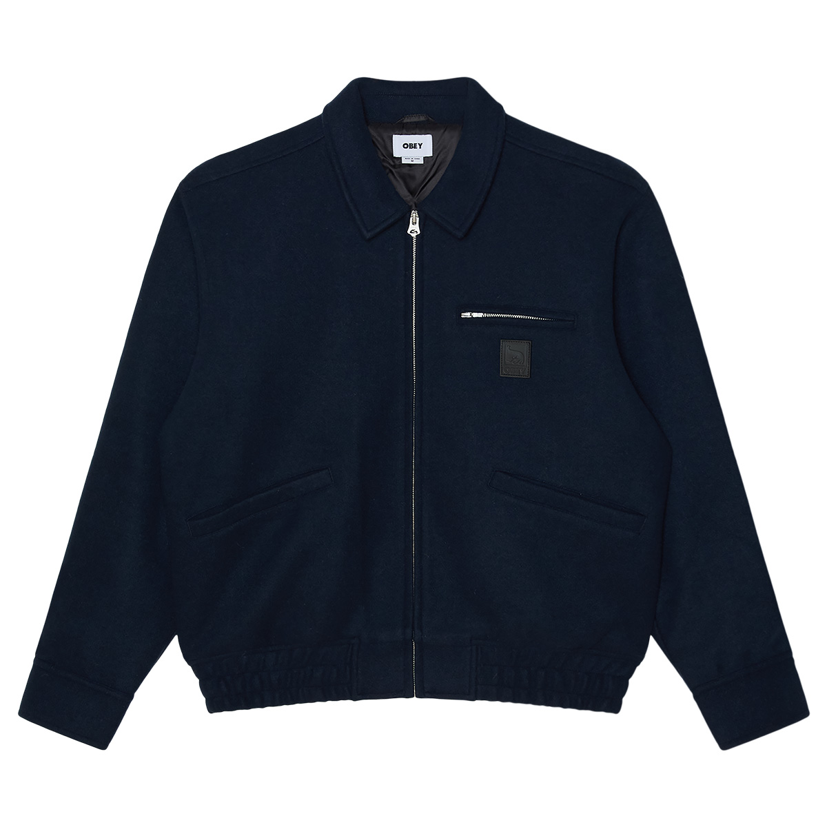Obey Ledger Blouson Jacket Dark Navy