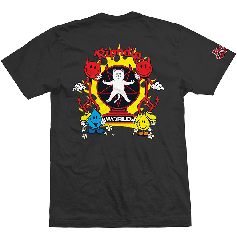 RIPNDIP RIPNDIP World T-shirt Vintage Black RIPNDIP RIPNDIP World T-shirt Vintage Black