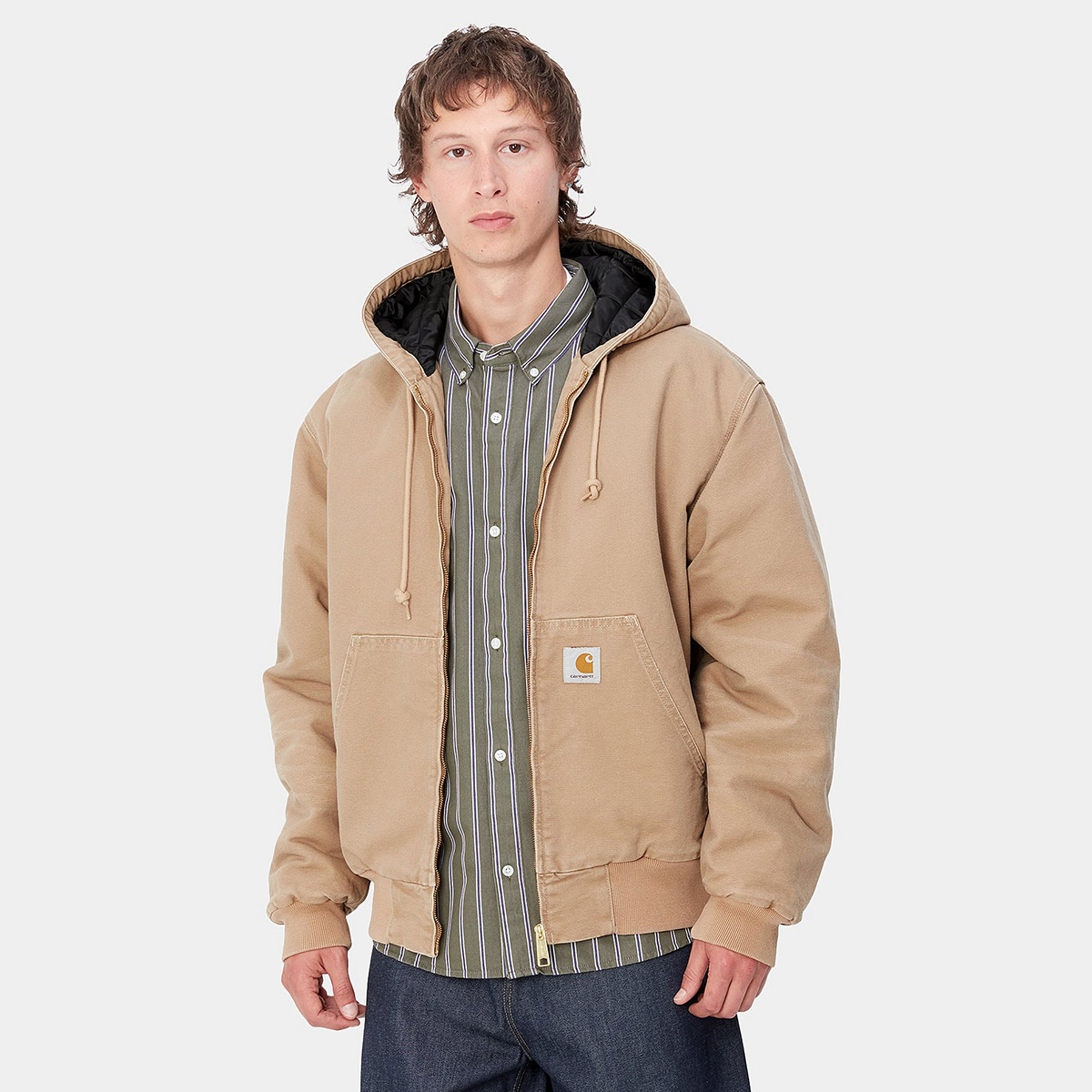 Carhartt WIP OG Active Jacket Peanut Aged Canvas Carhartt WIP OG Active Jacket Peanut Aged Canvas