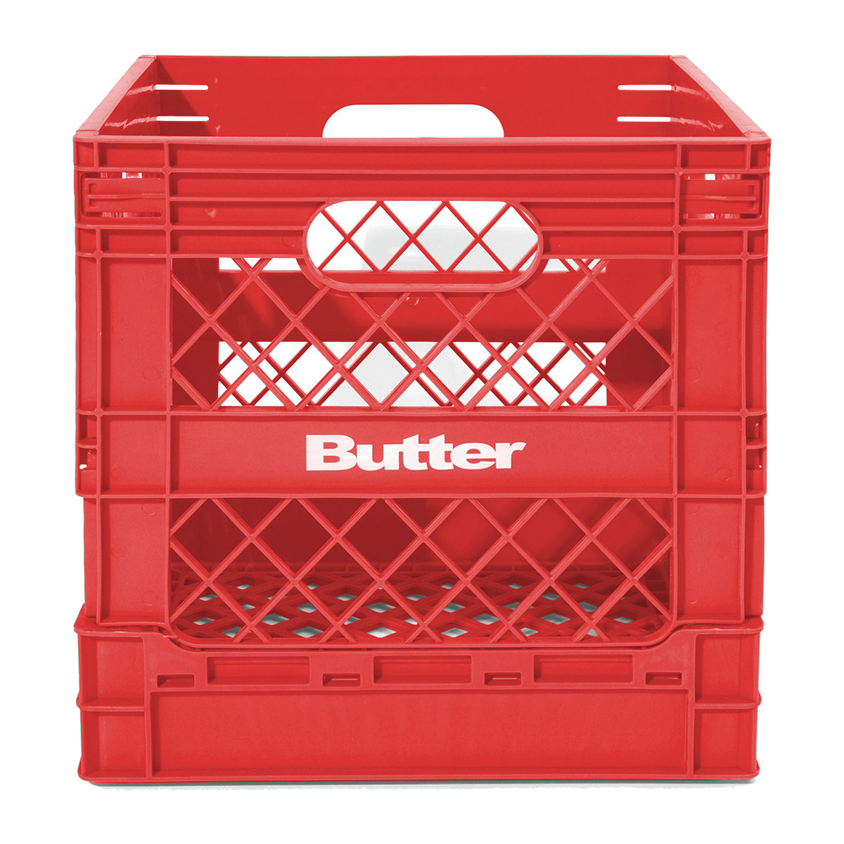 Butter Goods Collapsable Record Crate Red
