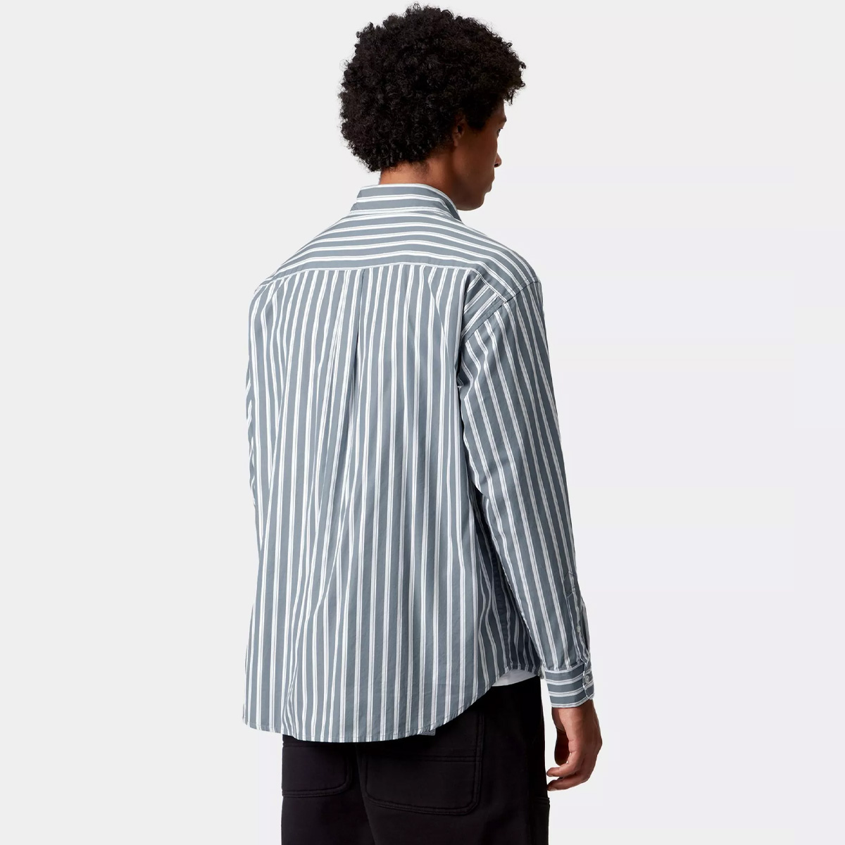 Carhartt WIP Malden Longsleeve Shirt Malden Stripe Angelite