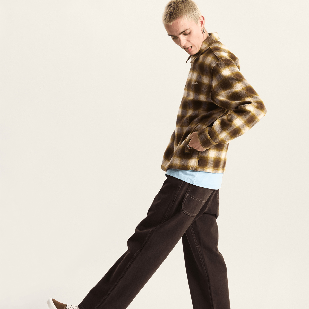 Vans Crestmont Plaid Shacket Oatmeal