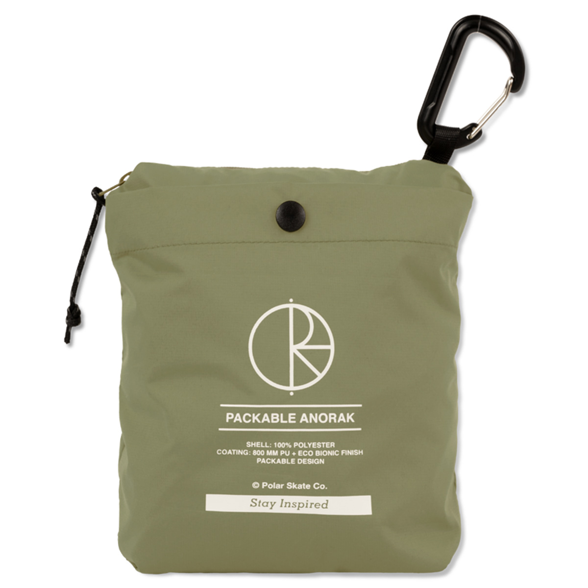 Polar Packable Anorak Jacket Dirty Green Polar Packable Anorak Jacket Dirty Green