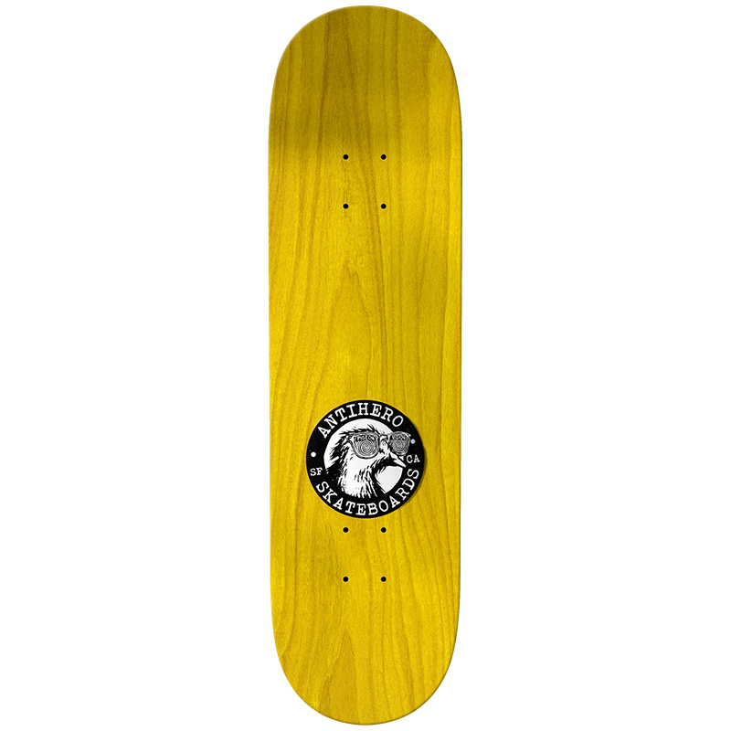 Anti Hero Grant Pigeon Vision Skateboard Deck Yellow 8.25 Anti Hero Grant Pigeon Vision Skateboard Deck Yellow 8.25