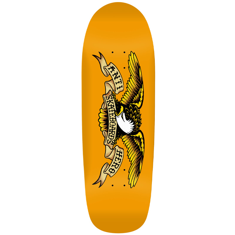 Anti Hero Team Shaped Eagle Beach Bummer Skateboard Deck Orange 10.0 Anti Hero Team Shaped Eagle Beach Bummer Skateboard Deck Orange 10.0