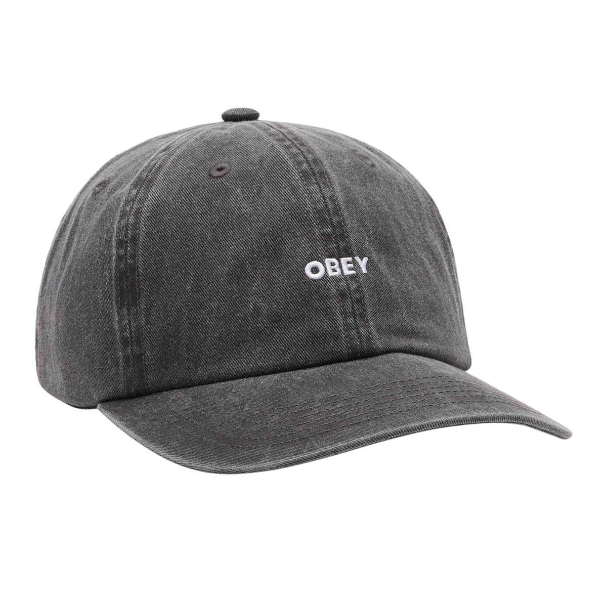 Obey Pigment Bold 6 Panel Cap Pigment Black