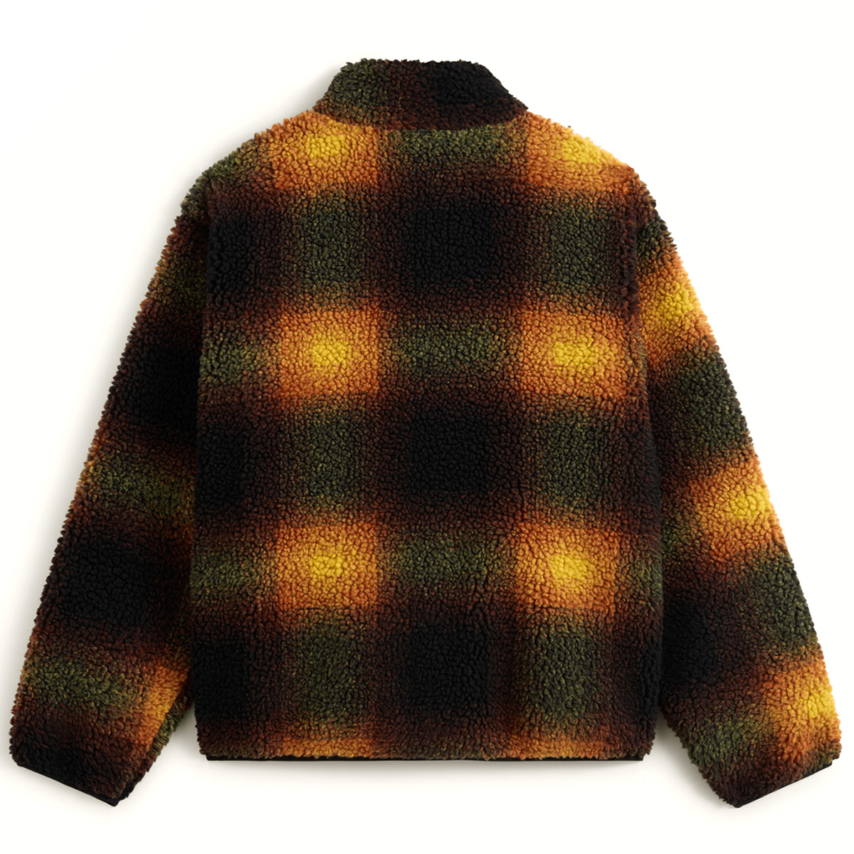 Vans Heights Sherpa Full Zip Jacket Black/Herritage Mustard Vans Heights Sherpa Full Zip Jacket Black/Herritage Mustard