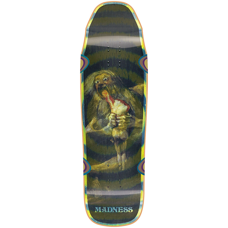 Madness Halftone Son R7 Skateboard Deck Green Swirl 9.5