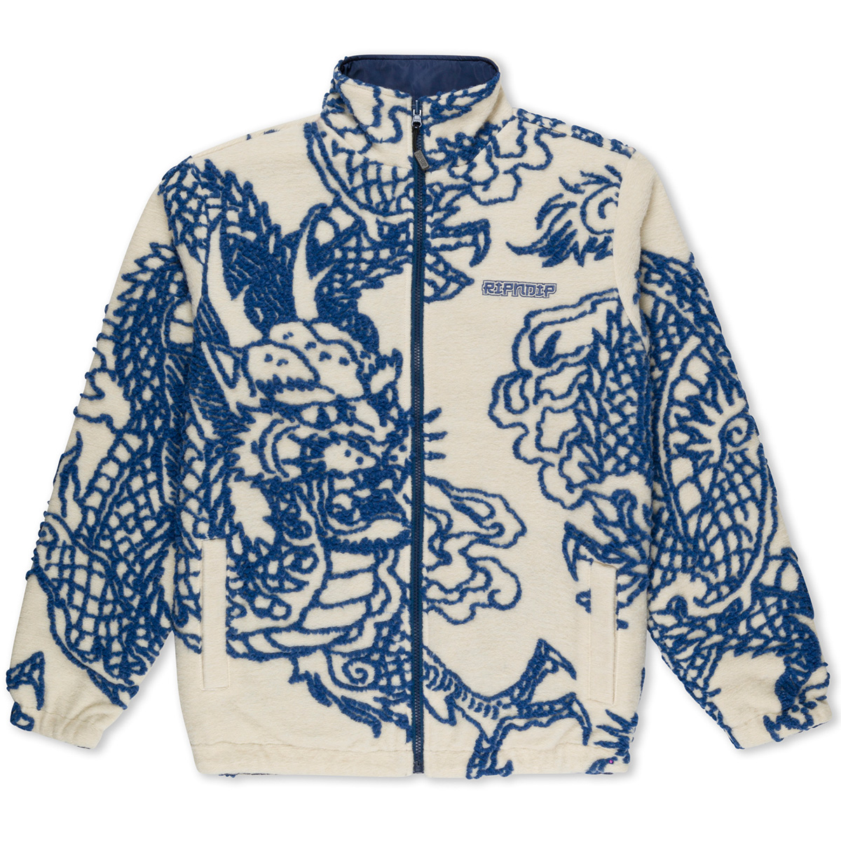 RipnDip Haku Reversible Jacket Off White/Navy RipnDip Haku Reversible Jacket Off White/Navy