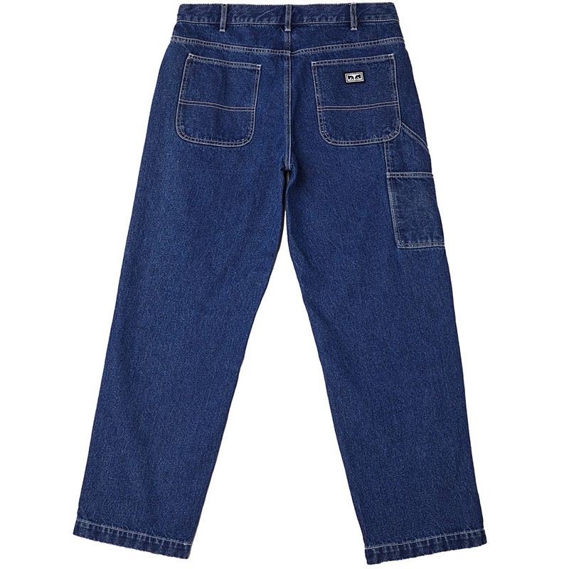 Obey Hardwork Carpenter Denim Pants Stonewash Indigo Obey Hardwork Carpenter Denim Pants Stonewash Indigo