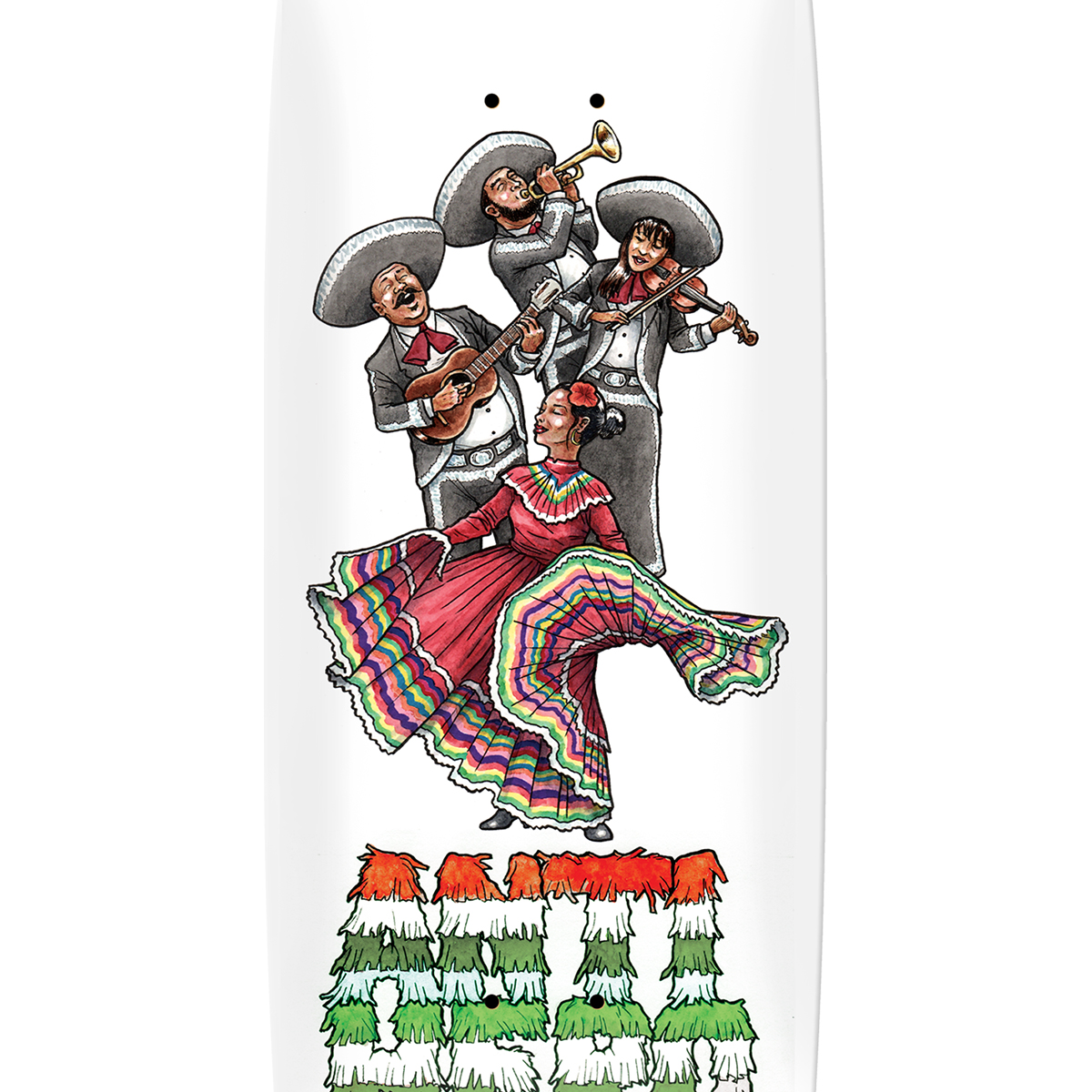 Anti Hero Cardiel Liberdad Skateboard Deck White 9.18