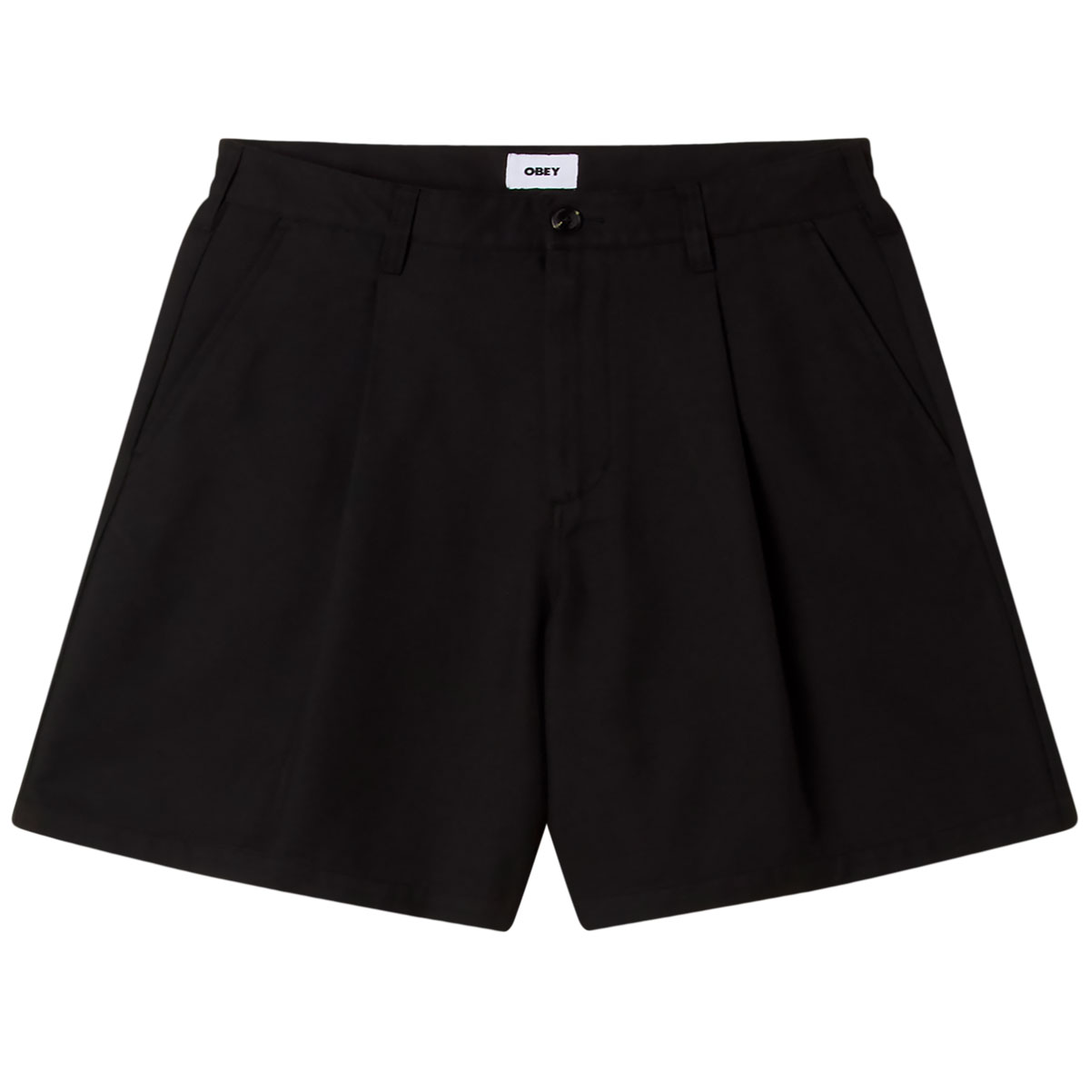 Obey Dean Pleated Short Black