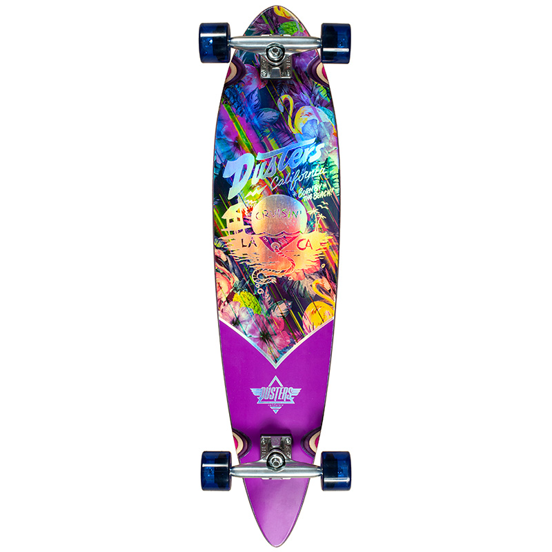 Dusters Cruisin Tropikiller Complete Longboard Holographic/Purple 37.0