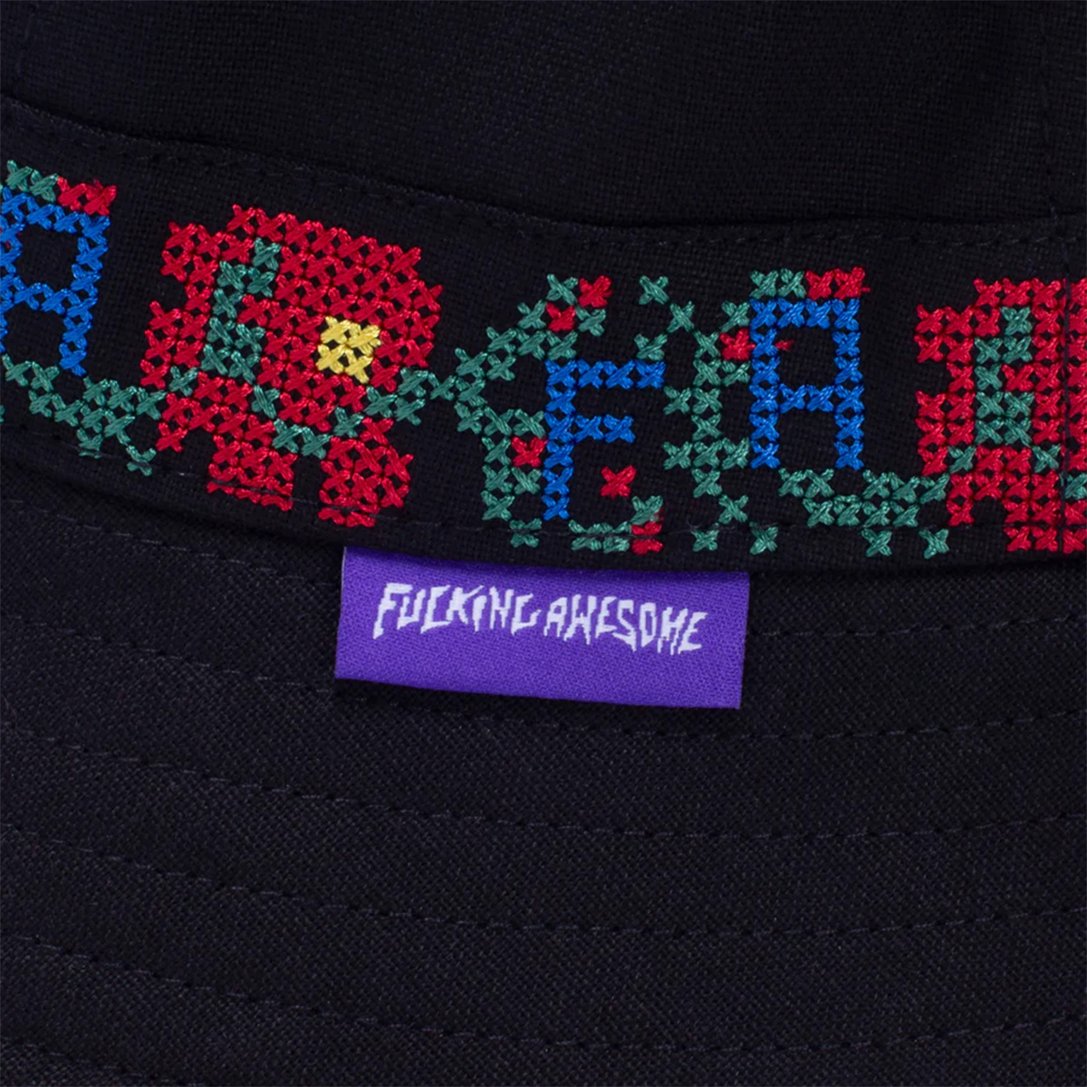 Fucking Awesome Tetris Bucket Hat Black