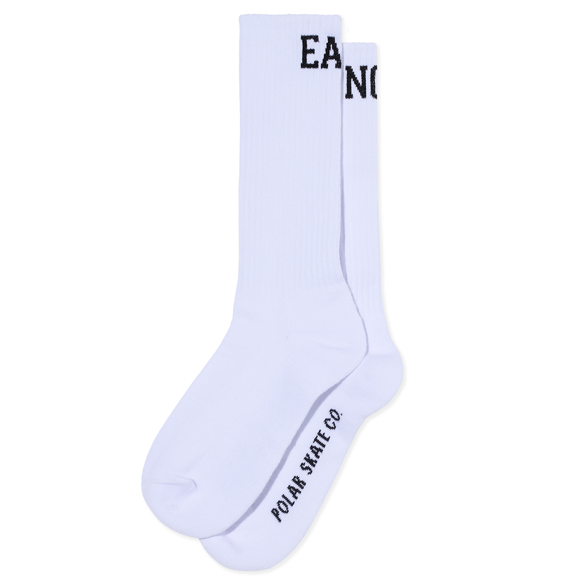 Polar Rib Socks Long Easy Now White