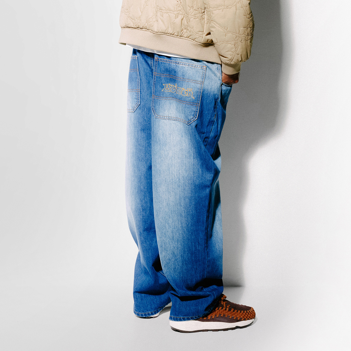 Butter Goods Encounter Denim Jeans Washed Slub Blue