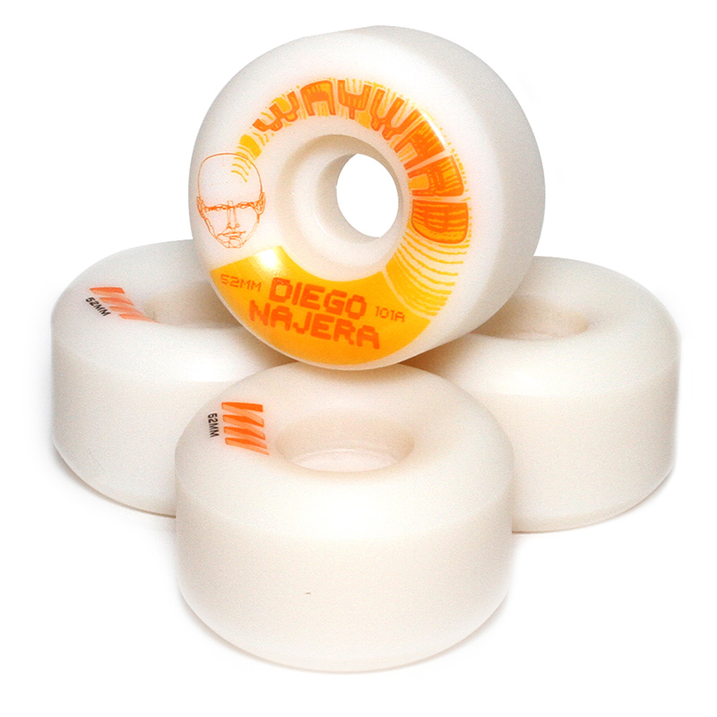 Wayward Diego Najera Funnel Cut Wheels 101A 52mm Wayward Diego Najera Funnel Cut Wheels 101A 52mm