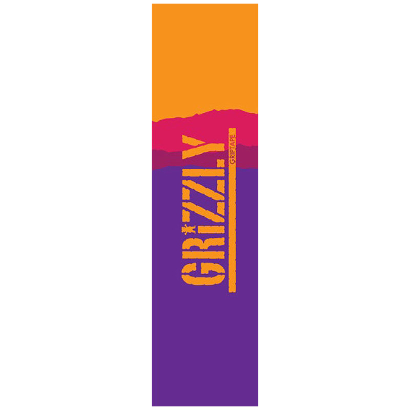 Grizzly Range Stamp Griptape Sheet Purple/Orange 9.0 Grizzly Range Stamp Griptape Sheet Purple/Orange 9.0