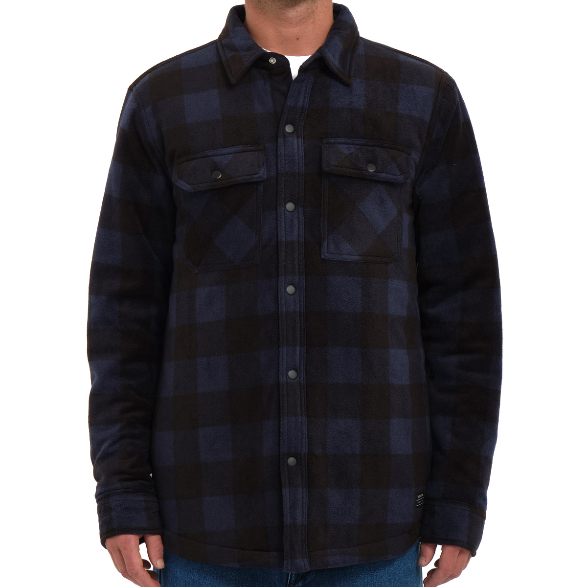 Volcom Bowererd Fleece Longsleeve Shirt Navy Volcom Bowererd Fleece Longsleeve Shirt Navy