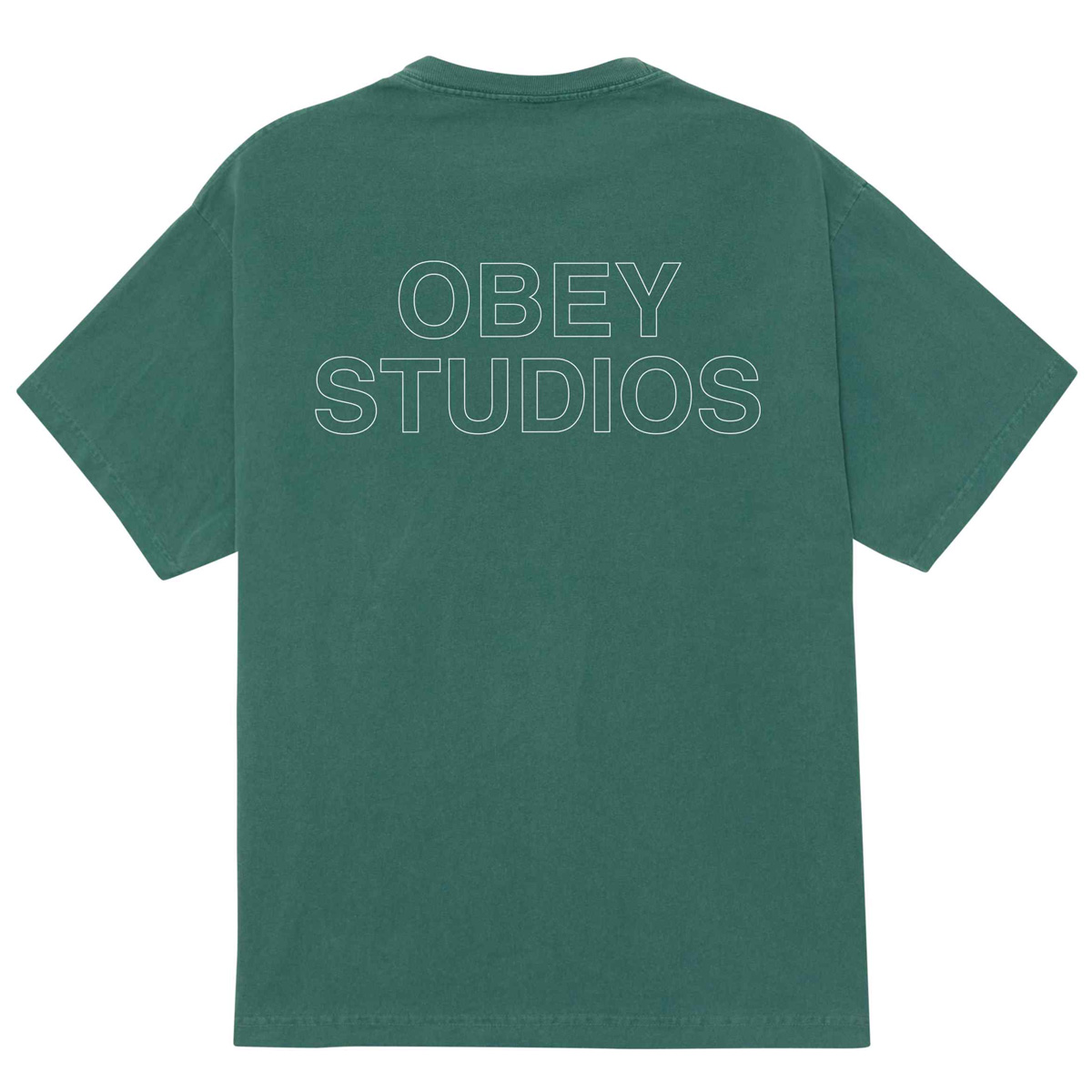 Obey Studios Outline T-Shirt Pigment Rainforest Obey Studios Outline T-Shirt Pigment Rainforest