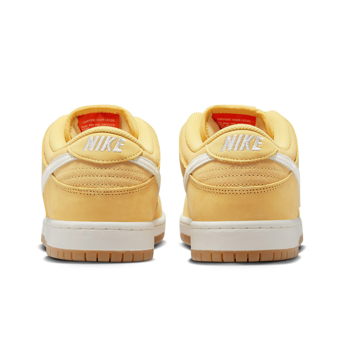 Nike SB Dunk Low Pro Saturn Gold/Sail-Saturn Gold-Solar Flare-Gum Lt Brown-Safety Orange Nike SB Dunk Low Pro Saturn Gold/Sail-Saturn Gold-Solar Flare-Gum Lt Brown-Safety Orange