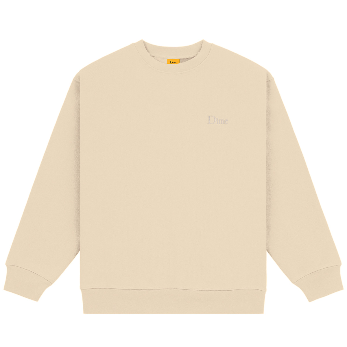Dime Classic Small Logo Crewneck Sweater Fog Dime Classic Small Logo Crewneck Sweater Fog