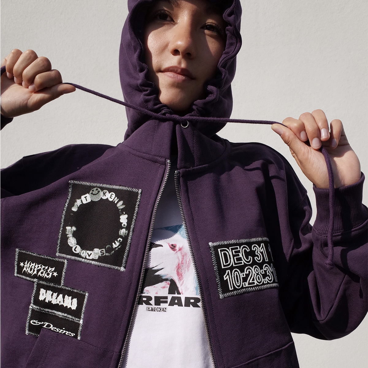 Token Unity Zip-Up Hooded Sweaters Dusk