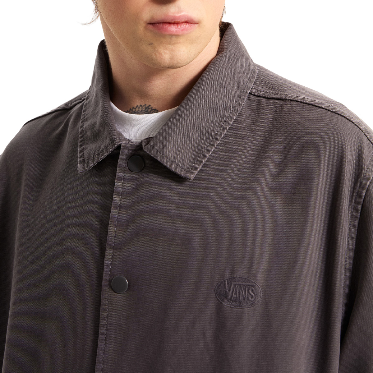 Vans Torrey Pigment Canvas Coaches Jacket Mountain Essentials Asphalt