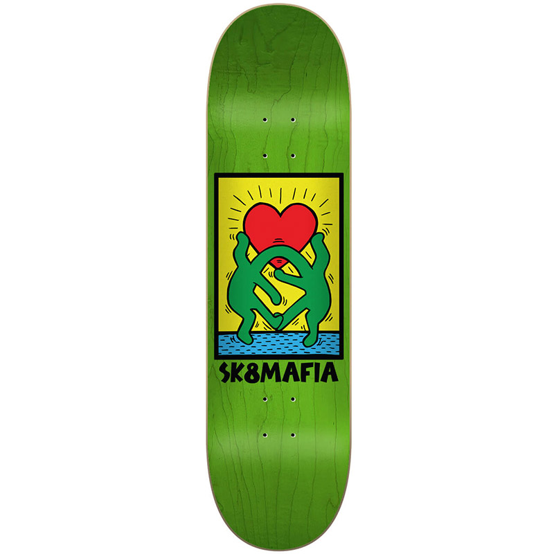 Sk8Mafia One Love Assorted Veneers Skateboard Deck 8.0 Sk8Mafia One Love Assorted Veneers Skateboard Deck 8.0