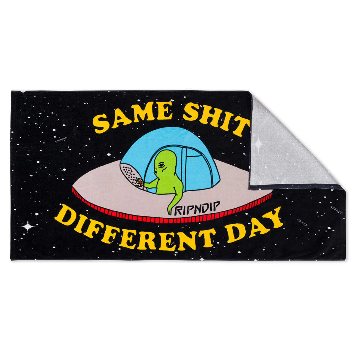 RipnDip Same Shit Different Day Beach Towel Black RipnDip Same Shit Different Day Beach Towel Black