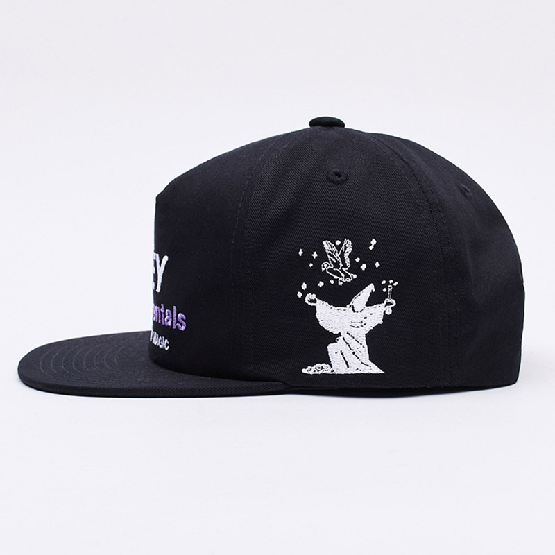Obey Magic 5 Panel Snapback Cap Black Obey Magic 5 Panel Snapback Cap Black