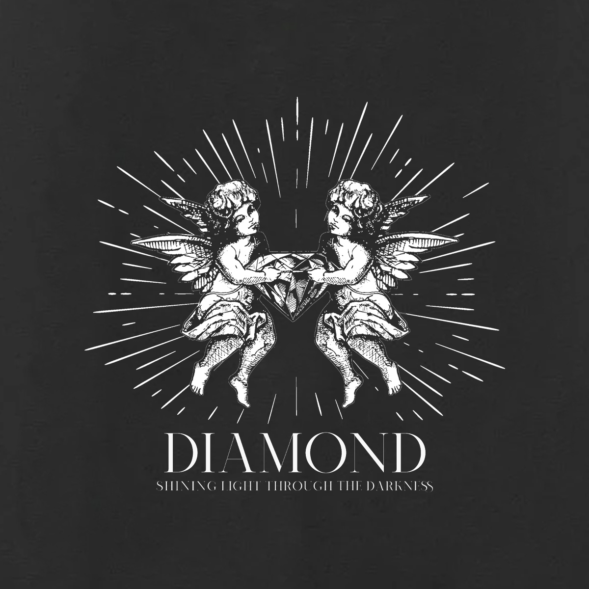 Diamond Shine Bright Hoodie Washed Black Diamond Shine Bright Hoodie Washed Black