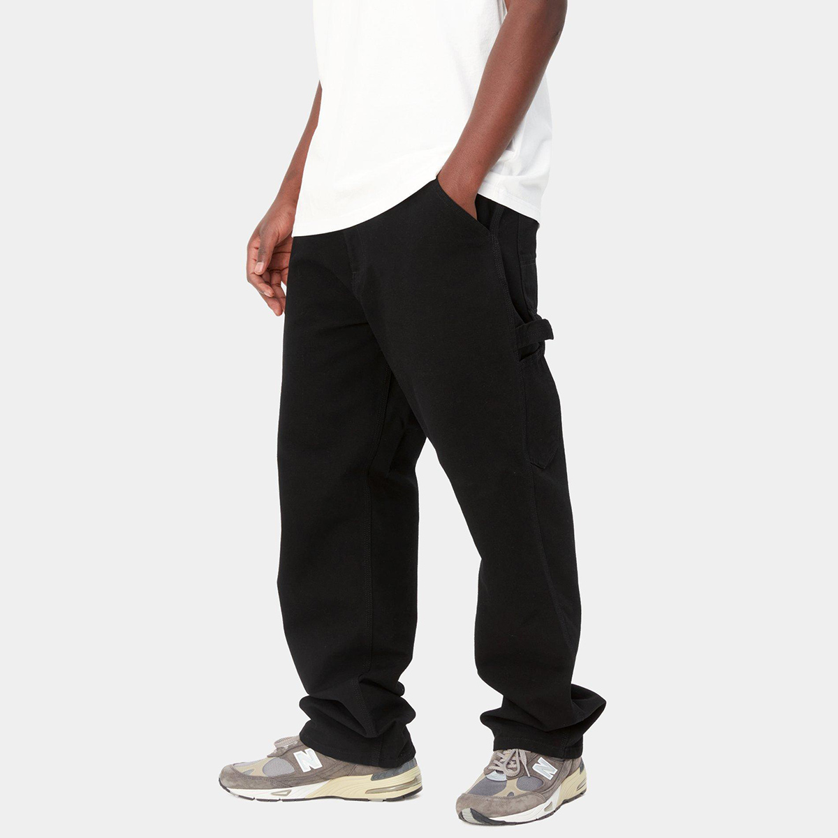 Carhartt WIP Single Knee Pant Black Rinsed Carhartt WIP Single Knee Pant Black Rinsed