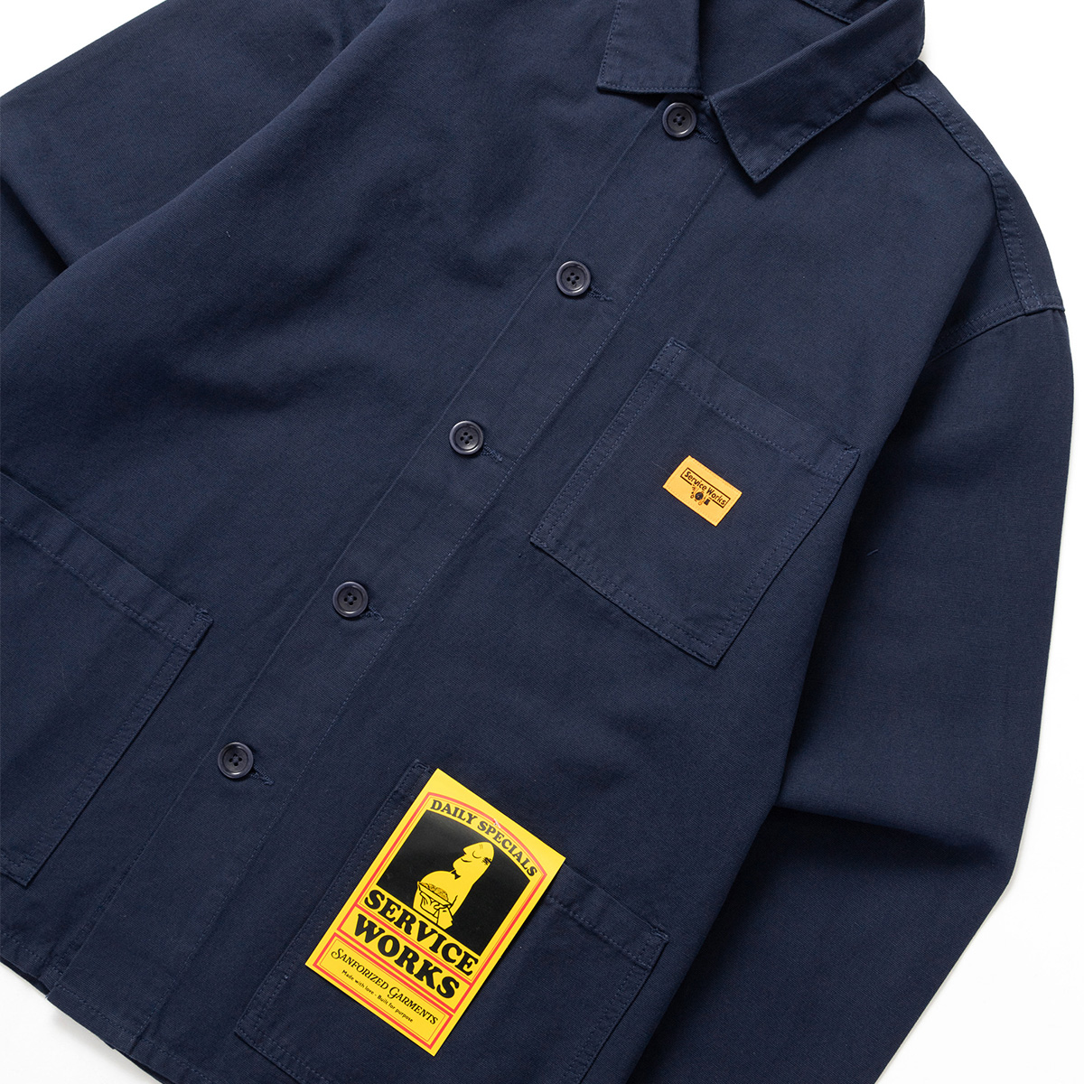 Service Works Canvas Chore Shirt Dark Navy Service Works Canvas Chore Shirt Dark Navy